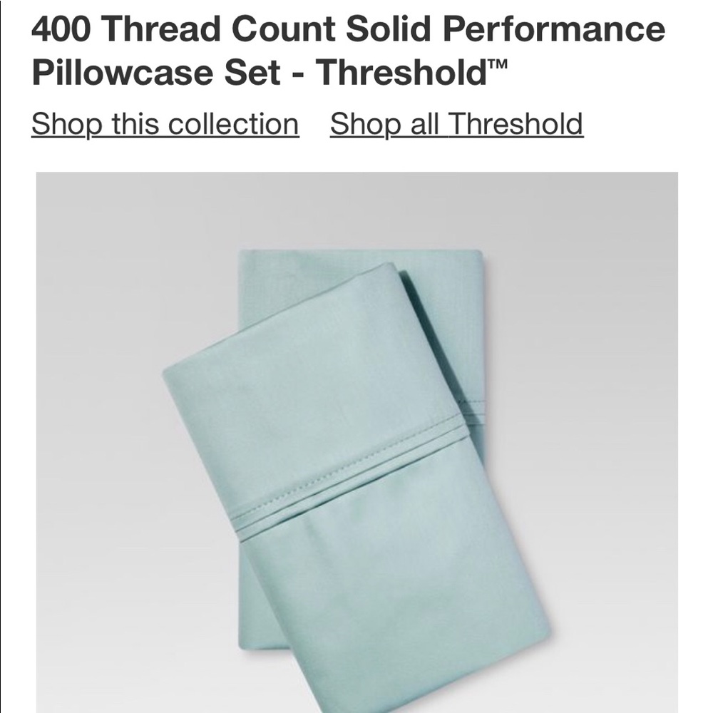 King size pillow cases “ mint green”